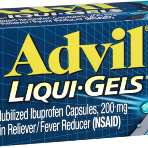 Advil Liquid-Gels Pain Reliever and Fever Reducer, Pain Medicine for Adults with Ibuprofen 200Mg for Headache, Backache, Menstrual Pain and Joint Pain Relief - 160 Liquid Filled Capsules